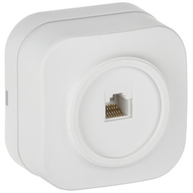 IEK GLORY Роз. комп. RJ45 кат.5E о/у РК10-ХБм бел. м.