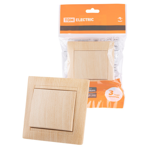 Выключатель 1 кл. 10А сосна 