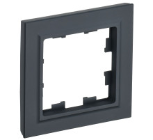 IEK BRITE BASE Графит Рамка 1-м РУ-1-БрГ