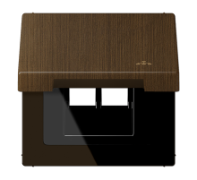 JUNG Накладка и крышка для двойных UAE розеток с символом 