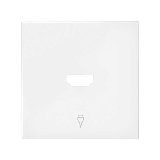 Simon 100 Белый матовый  Накладка розетки HDMI