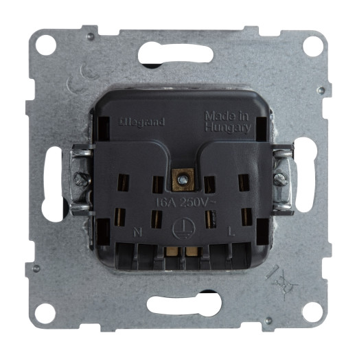 SUNO. Силовая розетка 2К 16А 250В. Винтовые зажимы. Цвет 