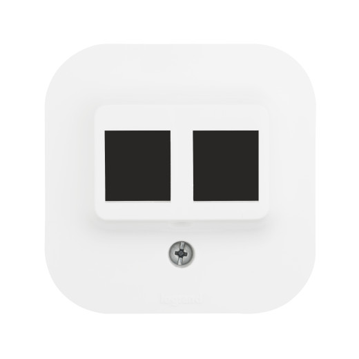 Адаптер для розеток RJ45 Keystone - Legrand Quteo - белый