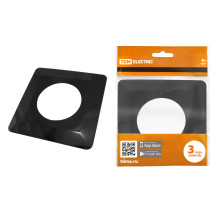 TDM Одноместная защитная рамка для выключателей или розеток для защиты обоев 130х130 мм, антрацит