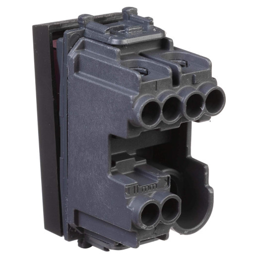 Переключатель модульный, Avanti, черный матовый, 1 модуль