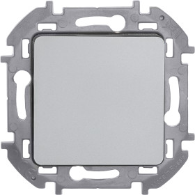 Legrand/Daccord INSPIRIA Алюминий Выключатель одноклавишный 10 AX - 250 В.