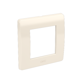 DKC Brava Рамка на 2 модуля (одноместная), слоновая кость, RAL9001