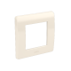 Рамка на 2 модуля (одноместная), слоновая кость, RAL9001