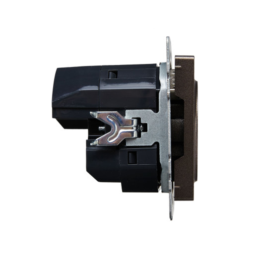 BRITE Роз. с з/к/ш 16А с USB A+A 2,1А РЮш10-1-БрТБ бр. IEK