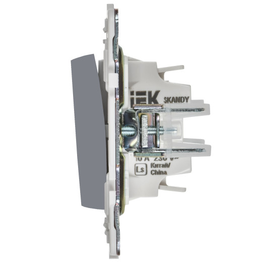 SKANDY Выключ. 1-кл. прох. с инд. 10А SK-V08Gr сер. IEK