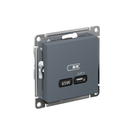 Systeme Electric AtlasDesign Грифель USB Розетка тип-C 65W высокоскор.заряд. QC, PD, мех.