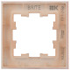 BRITE Рамка 1-мест. РУ-1-2-БрП стекло персиковый матовый IEK