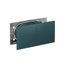 Systeme Electric AtlasDesign Изумруд Розетка с/з двойная, со шторками, с крышкой, 16А, в сборе