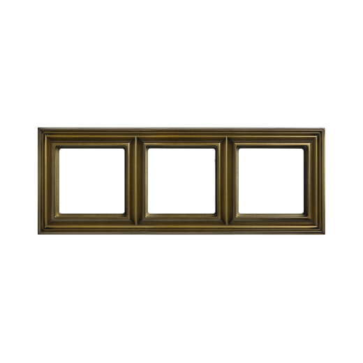 Рамка 3-поста, термопласт, антик, Eco Deco