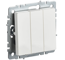 IEK BRITE BASE Белый Выключ. 3-кл. 10А ВС10-3-0-БрБ