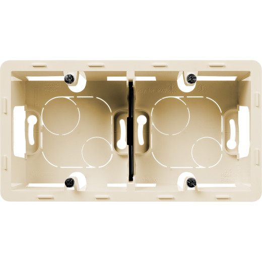 Коробка для накладного монтажа 2 поста - Legrand/Daccord Inspiria - слоновая кость