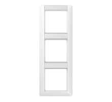 JUNG Рамка 3-кратная с полем для надписи для горизонтальной и вертикальной установки белая