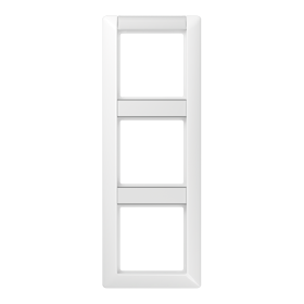 JUNG Рамка 3-кратная с полем для надписи для горизонтальной и вертикальной установки белая