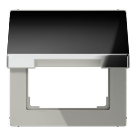 JUNG Крышка откидная для штепсельных розеток с платой 50×50 мм полированный хром