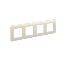 DKC Brava Рамка на 2+2+2+2 модуля (четырехместная), слоновая кость, RAL9001