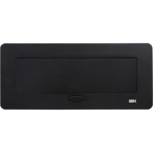 PRIMER Блок розеточный с выдвиж. крышкой 6 мод. черн. IEK