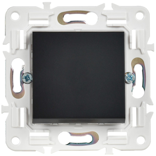 SKANDY Выключ. 1-кл. кнопоч. 10А SK-V14Bl черн. IEK