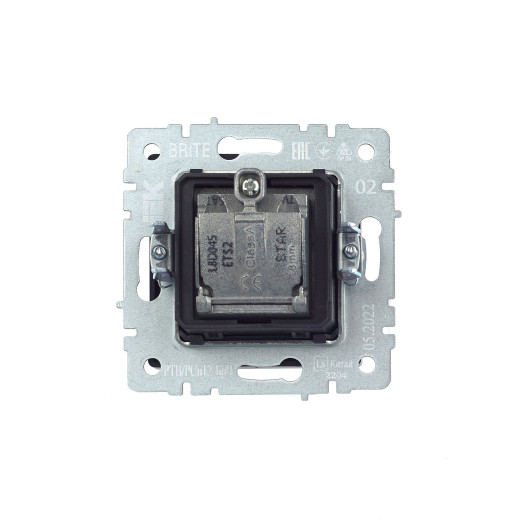 BRITE Роз. двойная TV+SAT РТВ/РСп12-БрЧ черн. IEK