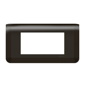 Legrand Mosaiс Рамка - Программа Mosaic - 4 модуля - матовая черная.