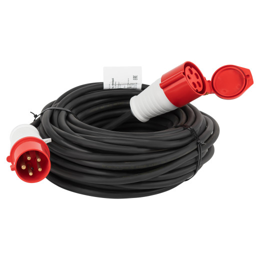 Удлинитель силовой ЭРА IND380-U-1e-5x2,5-20m-IP44 на 380В в бухте 1 розетка CEE 5P 20м КГ 5х2,5 32A IP44