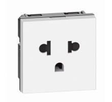 BT Living now Белый Механизм Розетка стандарта Euro-US 127/250В 16А 2 мод.