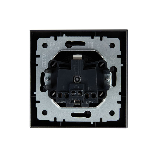 BRITE Роз. с з/к/ш 16А в сб. РСР14-1-0-БрС сталь IEK