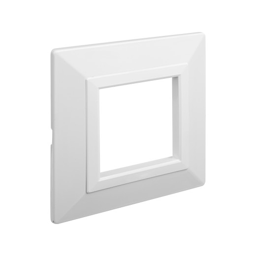 Рамка из металла 1 пост (2 мод.), Avanti, белая