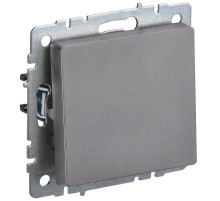 IEK BRITE BASE Сталь Выключ. 1-кл самовозвр 10А ВС10-1-4-БрС