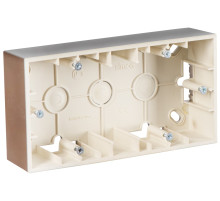 Simon 15 Шампань Коробка 2-ая для наружного монтажа