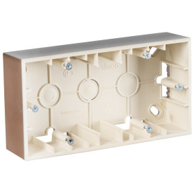 Simon 15 Шампань Коробка 2-ая для наружного монтажа