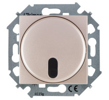 Simon 15 Шампань Светорегулятор с управлением от ИК пульта, проходной, 500Вт, 230В, винт. зажим