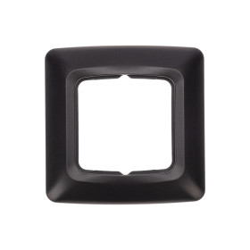 KRANZ DEA Рамка 1-я горизонтальная Черный Металлик