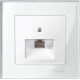MERTEN ЦЕНТР.ПЛАТА д/розетки RJ45, 1 пост, ПОЛ.БЕЛЫЙ, SM