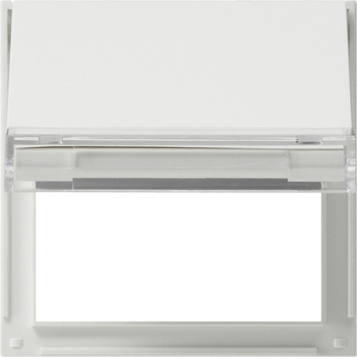 Плата с крышкой с полем для надписи