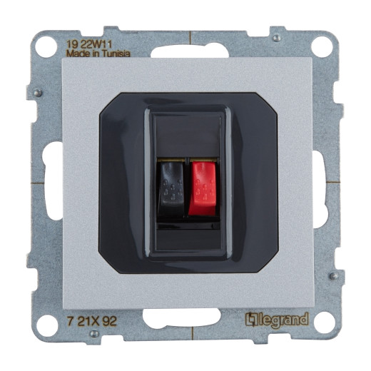 SUNO. Аудиорозетка с пружинными зажимами одиночная. Цвет 