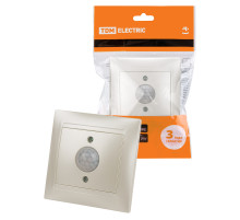 TDM Выключатель с датчиком движения 1А перламутр 