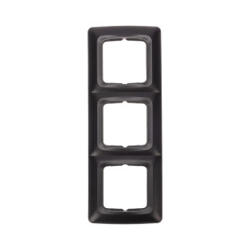 KRANZ DEA Рамка 3-я горизонтальная Черный Металлик