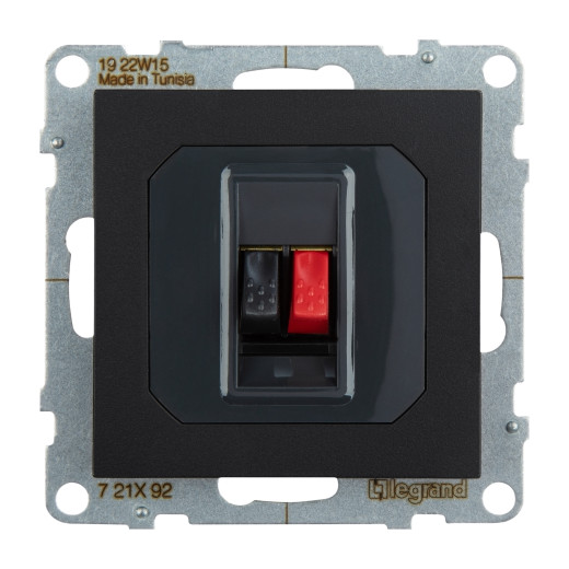 SUNO. Аудиорозетка с пружинными зажимами одиночная. Цвет 