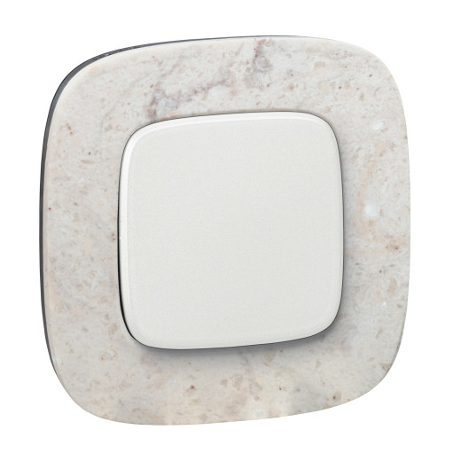 Valena ALLURE.Лицевая панель для выключателей одноклавишных.Жемчуг