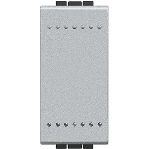 Livinglight Переключатель промежуточный с механическими клемами, размер 1 модуль, алюминий