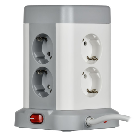 DOMINIC Удлинитель У08K 1,5м 3х1мм2 USB A+C 20Вт сер IEK