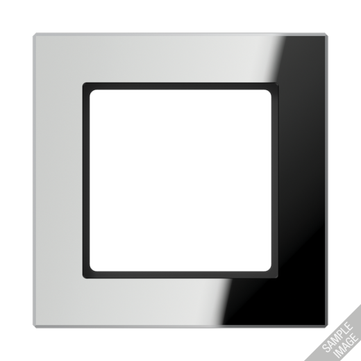 Рамка для вертикальной и горизонтальной установки, 4 поста, стекло, серебряный(зеркальный), A CREATION