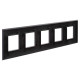 Рамка 5 постов (10 мод.), Avanti, черный матовый