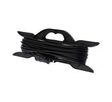 PROconnect Удлинитель-шнур на рамке ПВС 2х0.75, 20 м, б/з, 6 А, 1300 Вт, IP20, черный (Сделано в России)