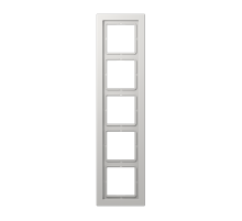 JUNG LSD Светло-серая (дуропласт) Рамка 5-ая